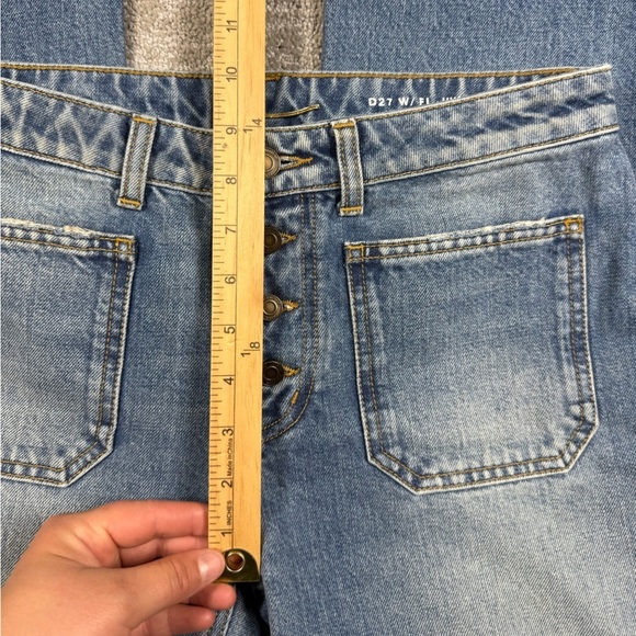 Saint Laurent YSL Y2K Exposed Button Fly Bootcut D27 Jean Sz 28 - Picture 7 of 10